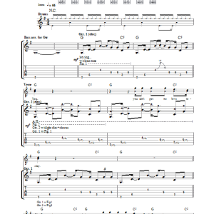 The Kooks Got No Love Musik Noten - Guitar Tab - 35627-0