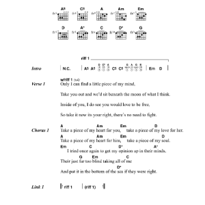 The Kooks In My Opinion Musik Noten - Guitar Chords/Lyrics - 44084-0