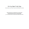The Kooks Put Your Back To My Face Musik Noten - Guitar Chords/Lyrics - 44133-0