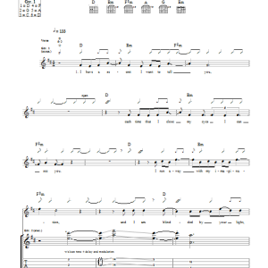 The Kooks Taking Pictures Of You Musik Noten - Guitar Tab - 111401-0