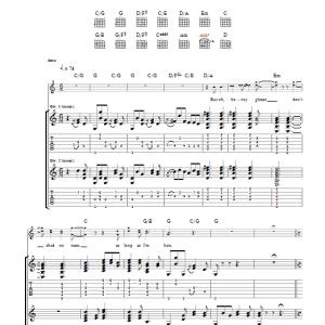 The Kooks Tick Of Time Musik Noten - Guitar Tab - 42375-0