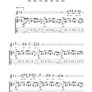 The Kooks Time Awaits Musik Noten - Guitar Tab - 35608-0