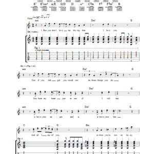 The Kooks You Don't Love Me Musik Noten - Guitar Tab - 35612-0