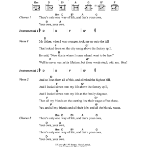 The Levellers One Way Musik Noten - Guitar Chords/Lyrics - 40813-0