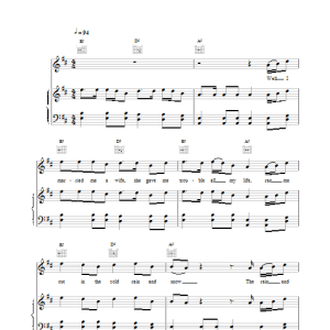 The Levellers Rain And Snow Musik Noten - Piano, Vocal & Guitar Chords - 17596-0