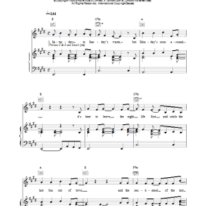The Levellers Saturday To Sunday Musik Noten - Piano, Vocal & Guitar Chords - 14520-0
