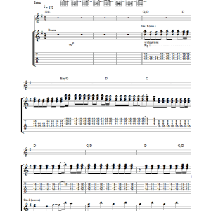 The Libertines Don't Look Back Into The Sun Musik Noten - Guitar Tab - 29658-0