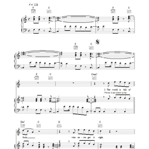 The Lightning Seeds Change Musik Noten - Piano, Vocal & Guitar Chords - 17312-0