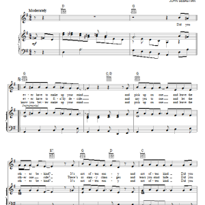 The Lovin' Spoonful Did You Ever Have To Make Up Your Mind? Musik Noten - Piano, Vocal & Guitar Chords - 31073-0