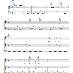 The Lumineers Charlie Boy Musik Noten - Piano, Vocal & Guitar Chords - 93088-0