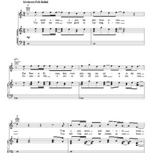 The Lumineers Dead Sea Musik Noten - Piano, Vocal & Guitar Chords - 93086-0