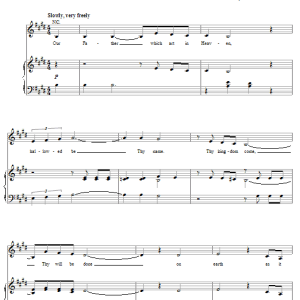 The Martins The Lord's Prayer Musik Noten - Piano, Vocal & Guitar Chords - 30234-0