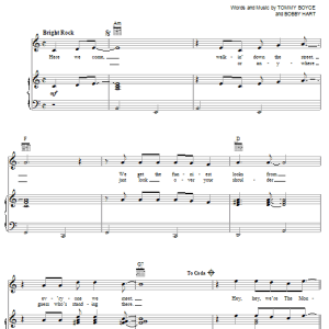 The Monkees Theme from The Monkees (Hey, Hey We're The Monkees) Musik Noten - Piano, Vocal & Guitar Chords - 18331-0