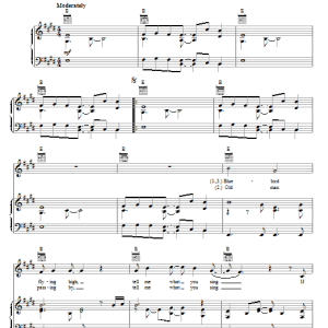 The Moody Blues Voices In The Sky Musik Noten - Piano, Vocal & Guitar Chords - 75085-0
