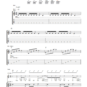 The Pigeon Detectives You Know I Love You Musik Noten - Guitar Tab - 39743-0