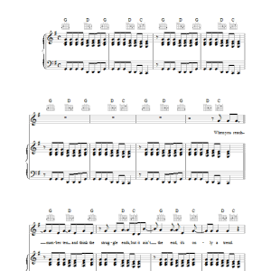 The Police A Sermon Musik Noten - Piano, Vocal & Guitar Chords - 34314-0