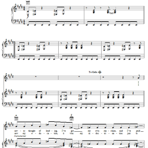 The Police Fallout Musik Noten - Piano, Vocal & Guitar Chords - 59790-0
