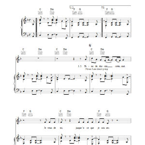 The Police Hungry For You (J'aurais Toujours Faim De Toi) Musik Noten - Piano, Vocal & Guitar Chords - 34319-0