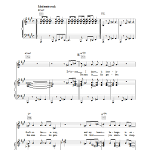 The Police O My God Musik Noten - Piano, Vocal & Guitar Chords - 34329-0
