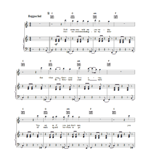 The Police So Lonely Musik Noten - Piano, Vocal & Guitar Chords - 21956-0