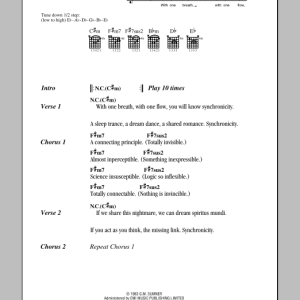 The Police Synchronicity Musik Noten - Guitar Chords/Lyrics - 79075-0
