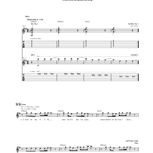 The Police When The World Is Running Down, You Make The Best Of What's Still Around Musik Noten - Guitar Tab - 167652-0