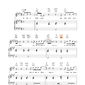 The Pop Idol Finalists 2003 Happy Xmas (War Is Over) Musik Noten - Piano, Vocal & Guitar Chords - 26075-0