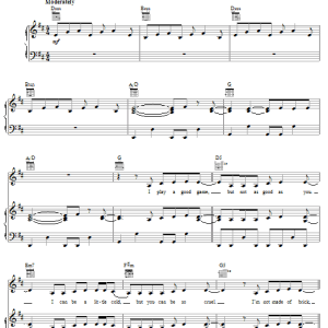 The Pretenders Human On The Inside Musik Noten - Piano, Vocal & Guitar Chords - 56592-0