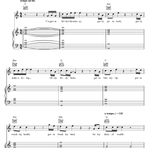 The Proclaimers Follow The Money Musik Noten - Piano, Vocal & Guitar Chords - 47160-0