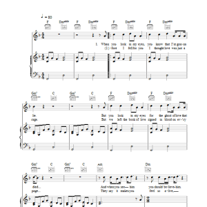 The Proclaimers Ghost Of Love Musik Noten - Piano, Vocal & Guitar Chords - 38474-0
