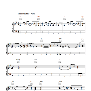 The Proclaimers There's A Touch Musik Noten - Piano, Vocal & Guitar Chords - 42186-0