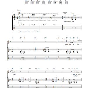 The Raconteurs Five On The Five Musik Noten - Guitar Tab - 42393-0