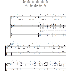 The Raconteurs Hold Up Musik Noten - Guitar Tab - 42389-0