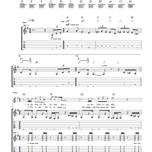 The Raconteurs The Switch And The Spur Musik Noten - Guitar Tab - 42407-0