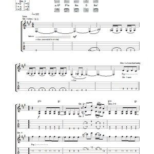 The Rasmus Back In The Picture Musik Noten - Guitar Tab - 28944-0