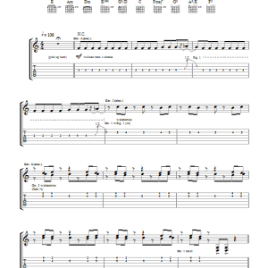 The Rasmus In My Life Musik Noten - Guitar Tab - 106136-0