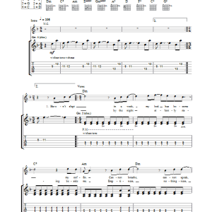 The Rasmus The One I Love Musik Noten - Guitar Tab - 28953-0