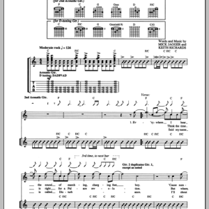 The Rolling Stones Street Fighting Man Musik Noten - Guitar Tab - 153141-0