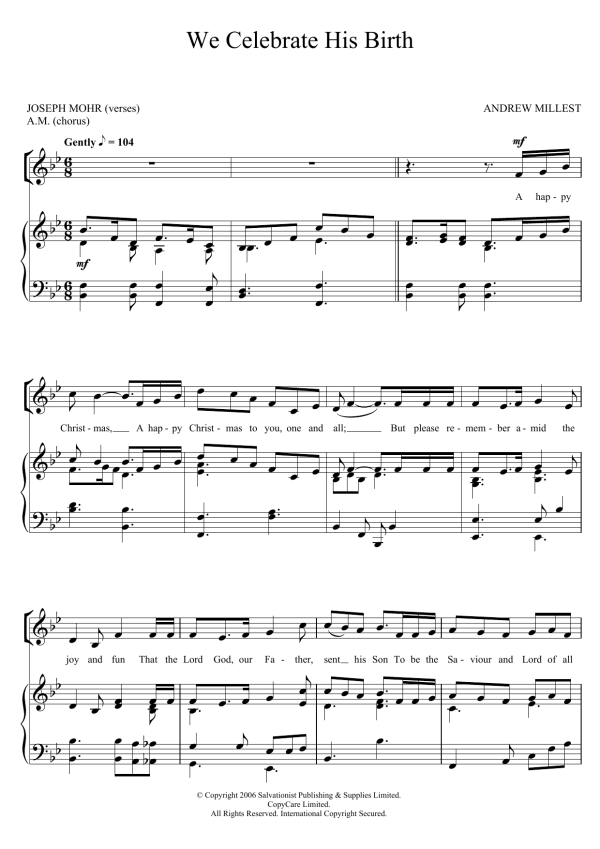 The Salvation Army We Celebrate His Birth Musik Noten - Choir - 123469-0