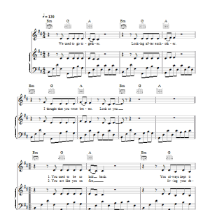 The Saturdays Ego Musik Noten - Piano, Vocal & Guitar Chords - 100707-0