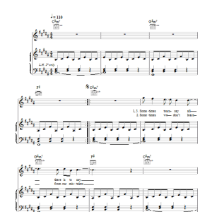 The Script End Where I Begin Musik Noten - Piano, Vocal & Guitar Chords - 43096-0