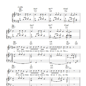 The Script If You See Kay Musik Noten - Piano, Vocal & Guitar Chords - 43093-0