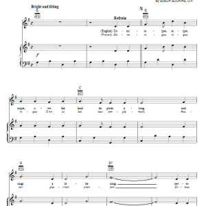 The Singing Nun Dominique Musik Noten - Piano, Vocal & Guitar Chords - 55710-0