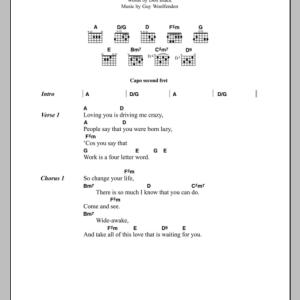 The Smiths Work Is A Four Letter Word Musik Noten - Guitar Chords/Lyrics - 49463-0