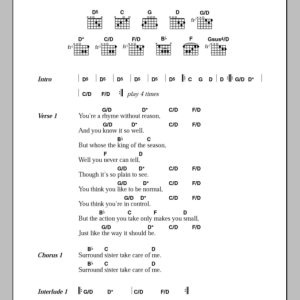 The Soundtrack Of Our Lives Sister Surround Musik Noten - Guitar Chords/Lyrics - 107743-0