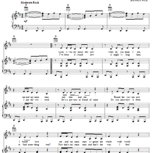 The Staple Singers My Main Man (He's My Main Man) Musik Noten - Piano, Vocal & Guitar Chords - 59381-0