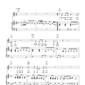 The Strawbs It's Just My Way Of (Loving You) Musik Noten - Piano, Vocal & Guitar Chords - 100816-0