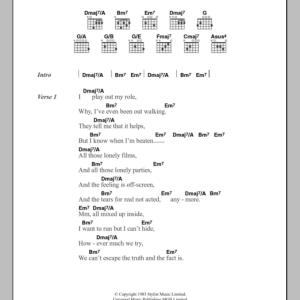 The Style Council Long Hot Summer Musik Noten - Guitar Chords/Lyrics - 105320-0