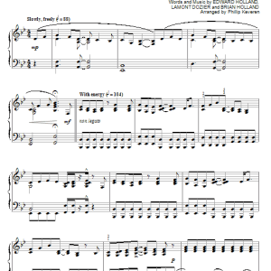 The Supremes You Can't Hurry Love (arr. Phillip Keveren) Musik Noten - Piano Solo - 55880-0