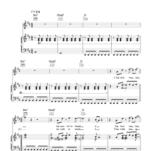 The Temper Trap Love Lost Musik Noten - Piano, Vocal & Guitar Chords - 101673-0